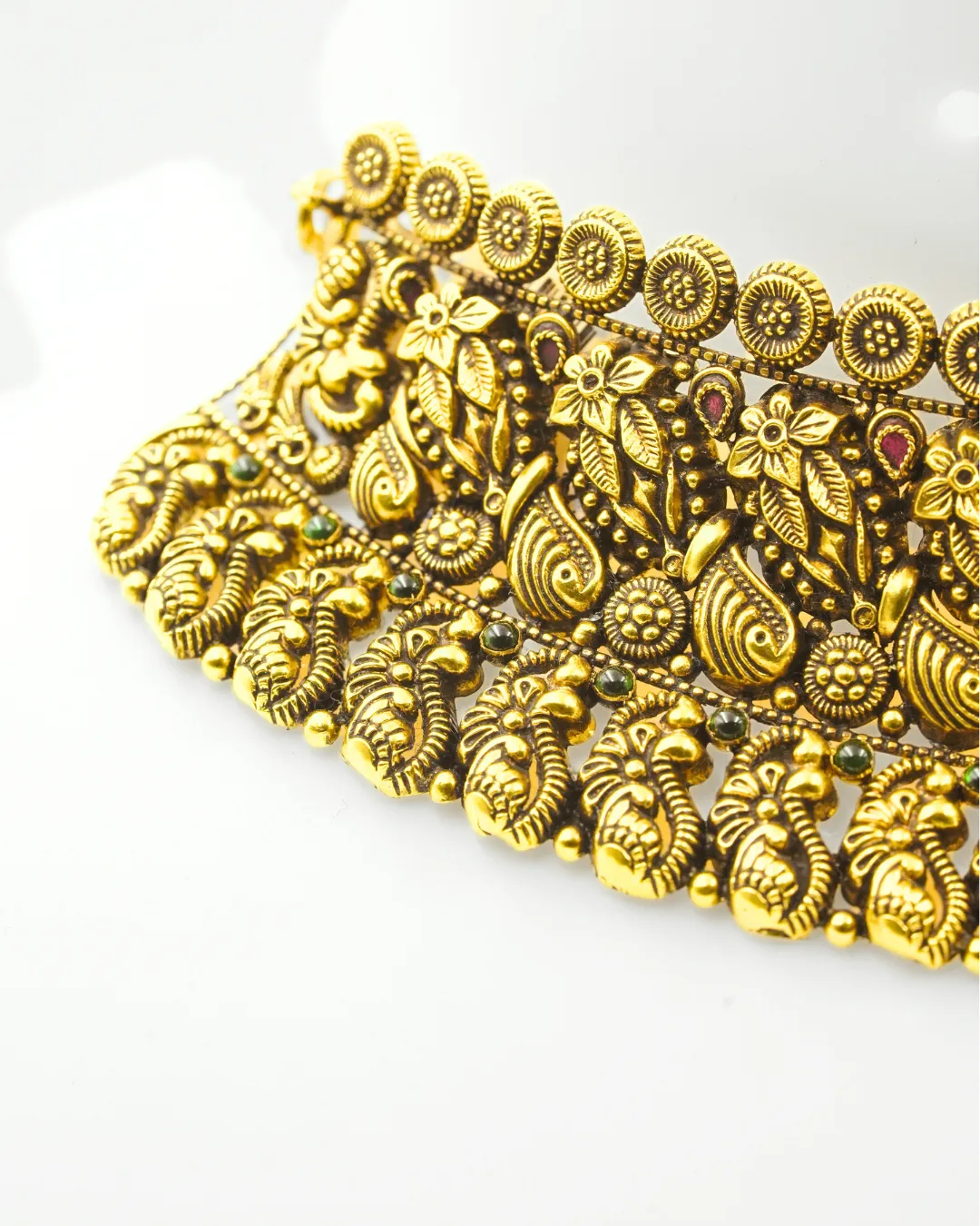 Antique Gold Nakshi Choker (2)