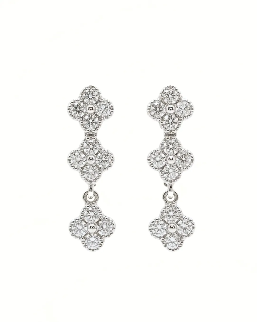 Diamond Clover Pendant Set (3)