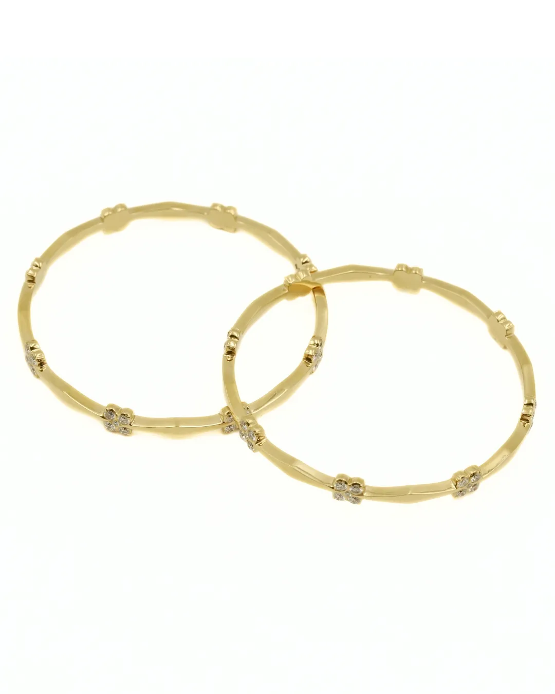 Diamond Floral Slim Bangle (1)