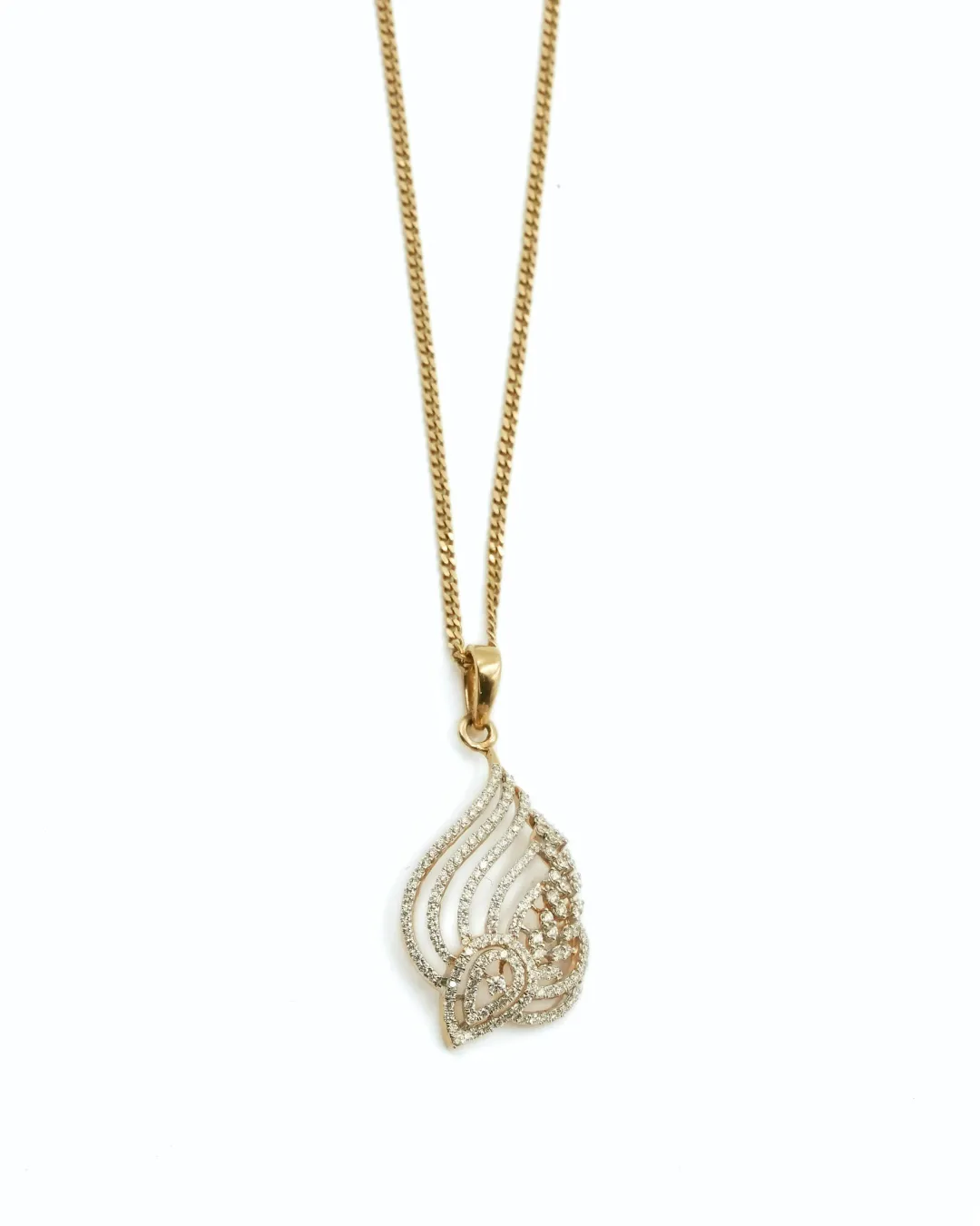 Diamond Wave Pendant Set (2)