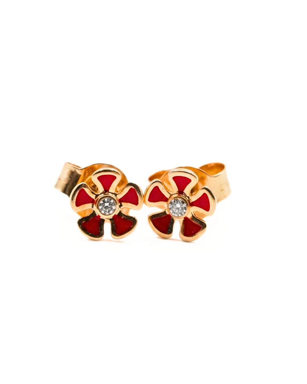 Red Floral Pendant Set (1)