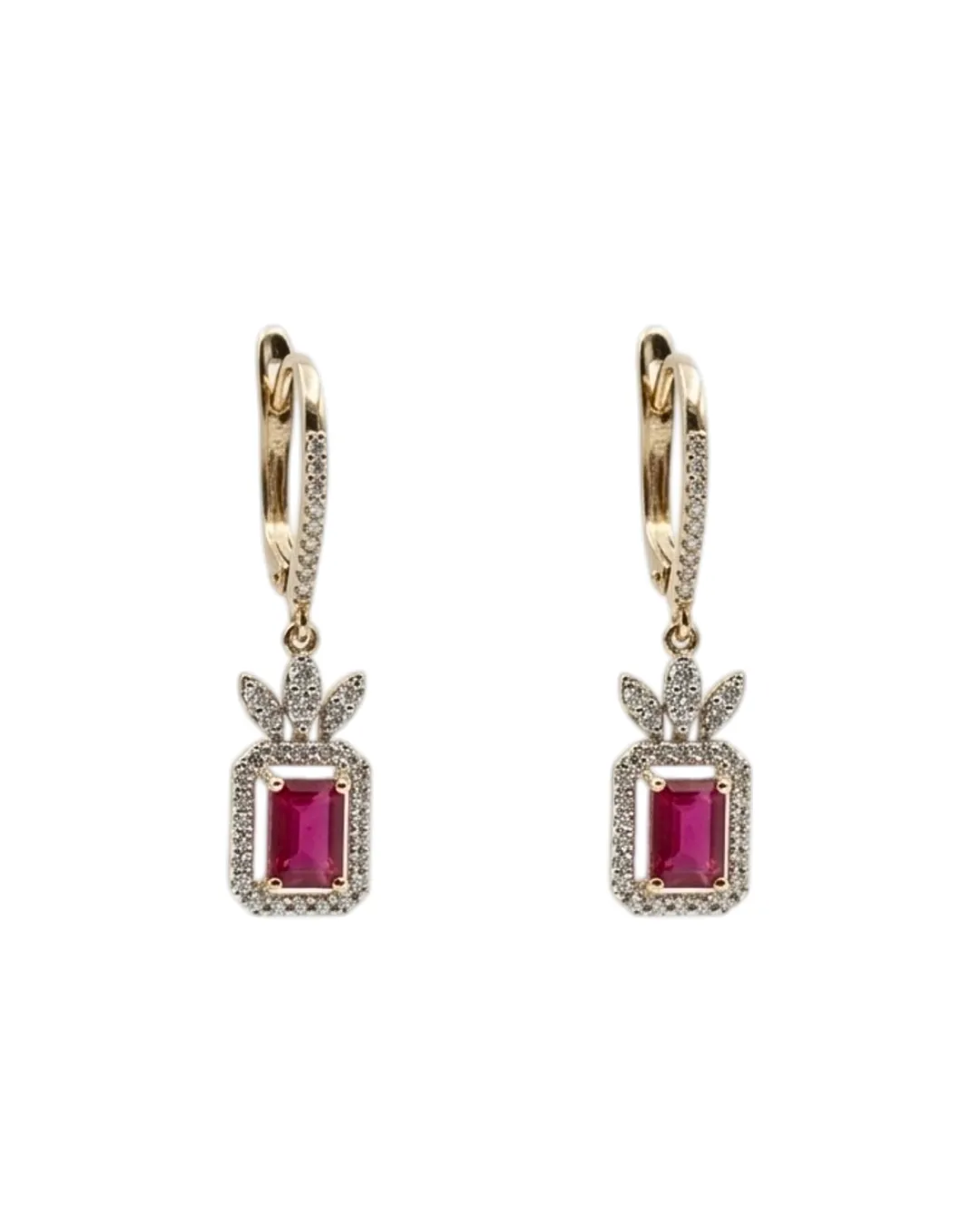 Ruby & Zircon Pendant Set (1)