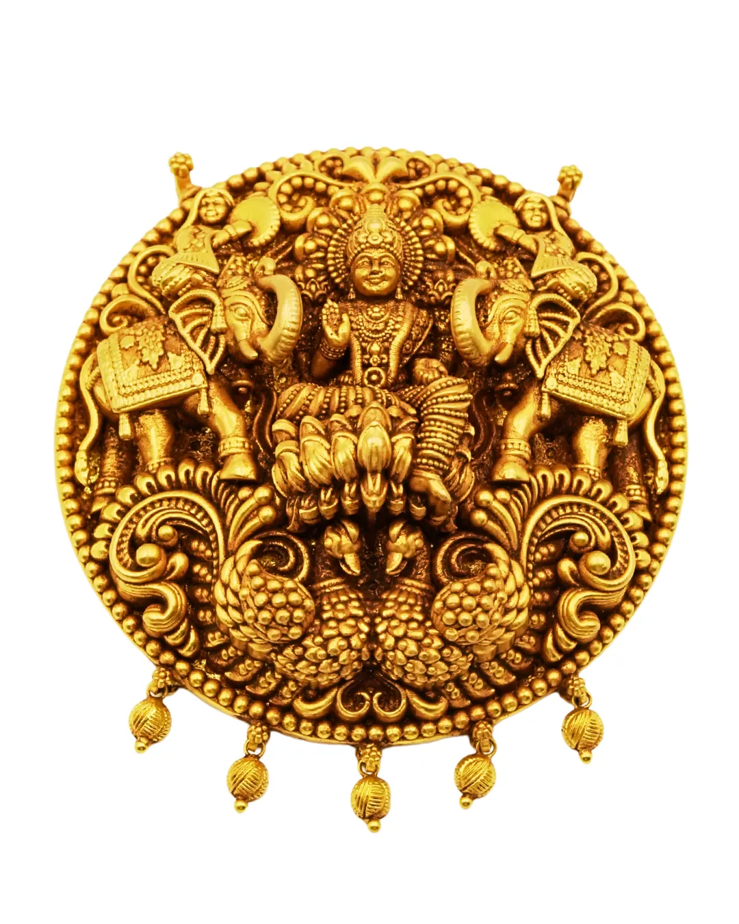 Temple Nakshi Gold Pendant (1)