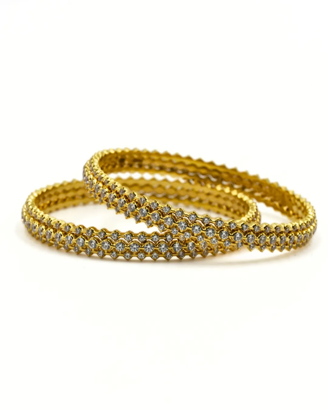 Triple Row Stone Bangles (2)